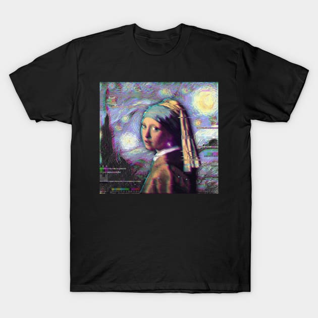 Girl under the starry night T-Shirt by FandomizedRose